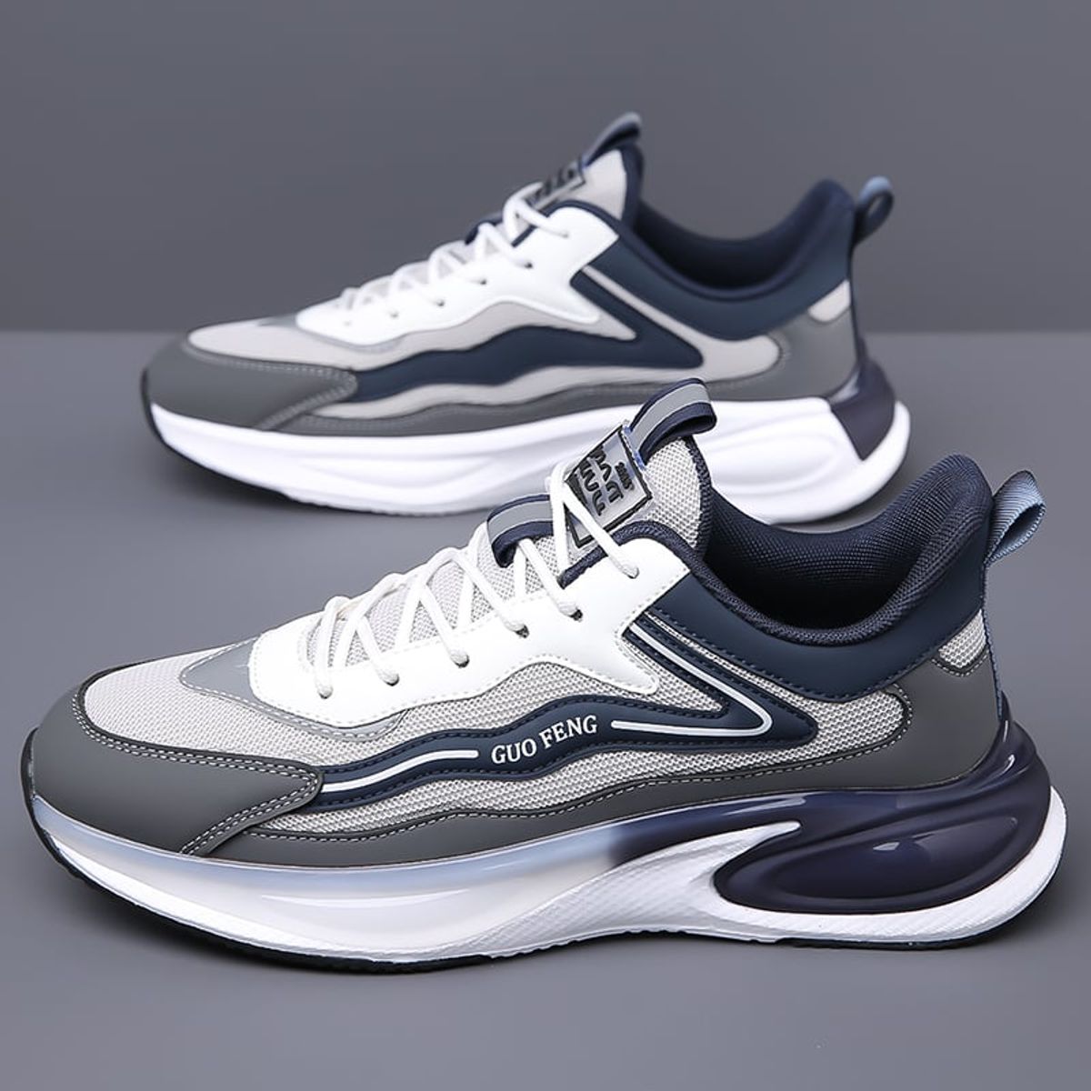 SHANDIAN - Zapatillas Running Hombre Azul