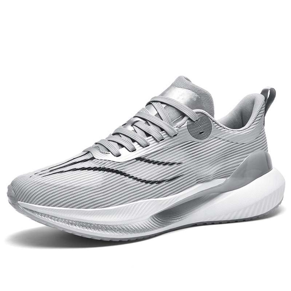 SHANDIAN - Zapatillas Running Hombre Gris