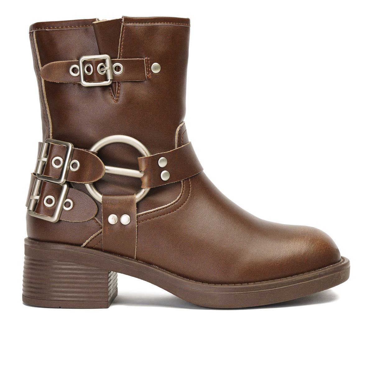 THUNDER BLUE - Bota Mujer Café Dahia Thunder Blue