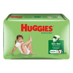 HUGGIES - Pañales Active Sec Talla Xxg5 12 Unidades
