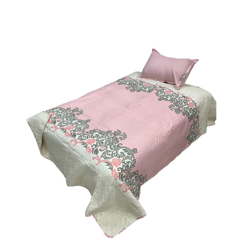 GENERICO - Cubrecama Quilt Fresco para Primavera y Verano Plaza y media