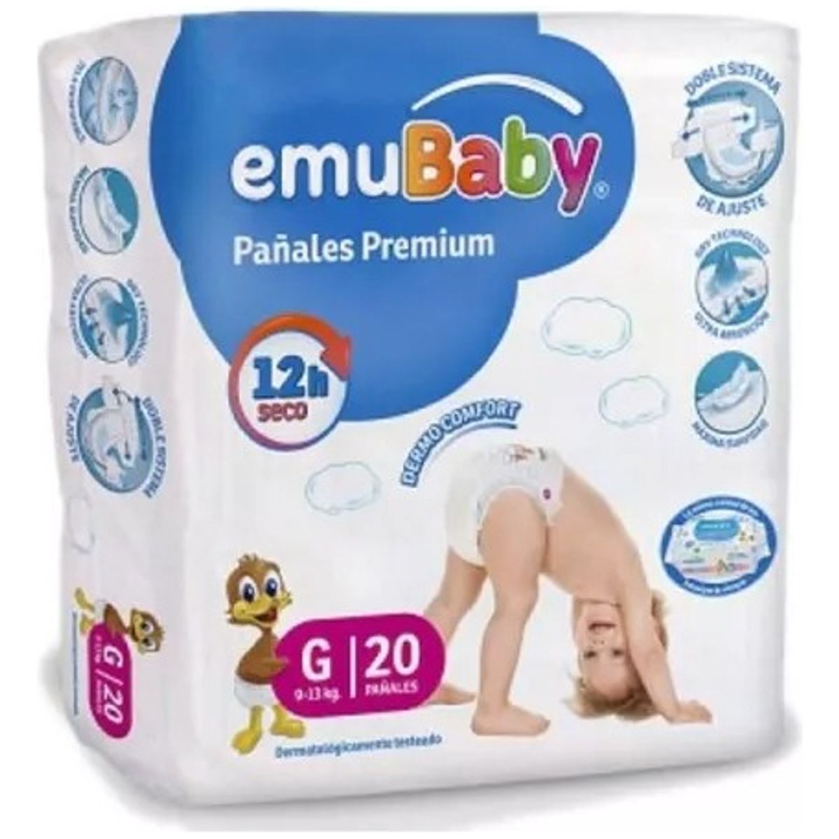 EMUBABY - Emubaby Pañales Talla G - 20 Unidades