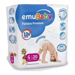EMUBABY - Pañales Talla G - 20 Unidades