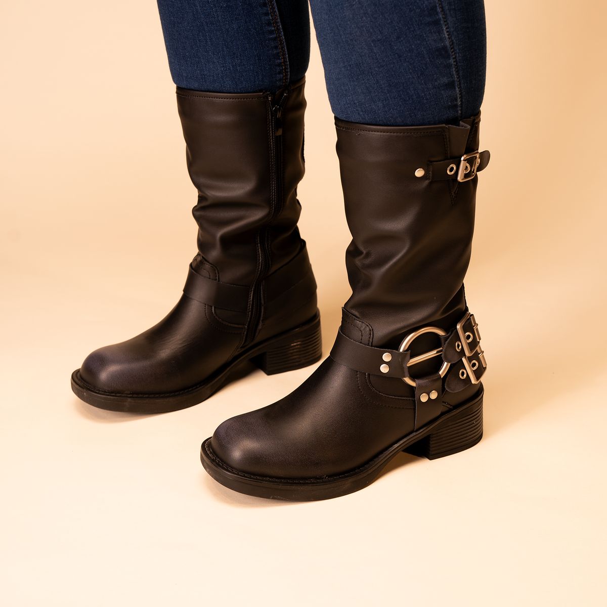 THUNDER BLUE - Bota Mujer Negro Nelfa Thunder Blue