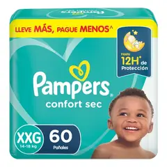 PAMPERS - Confort Sec Xxg X60
