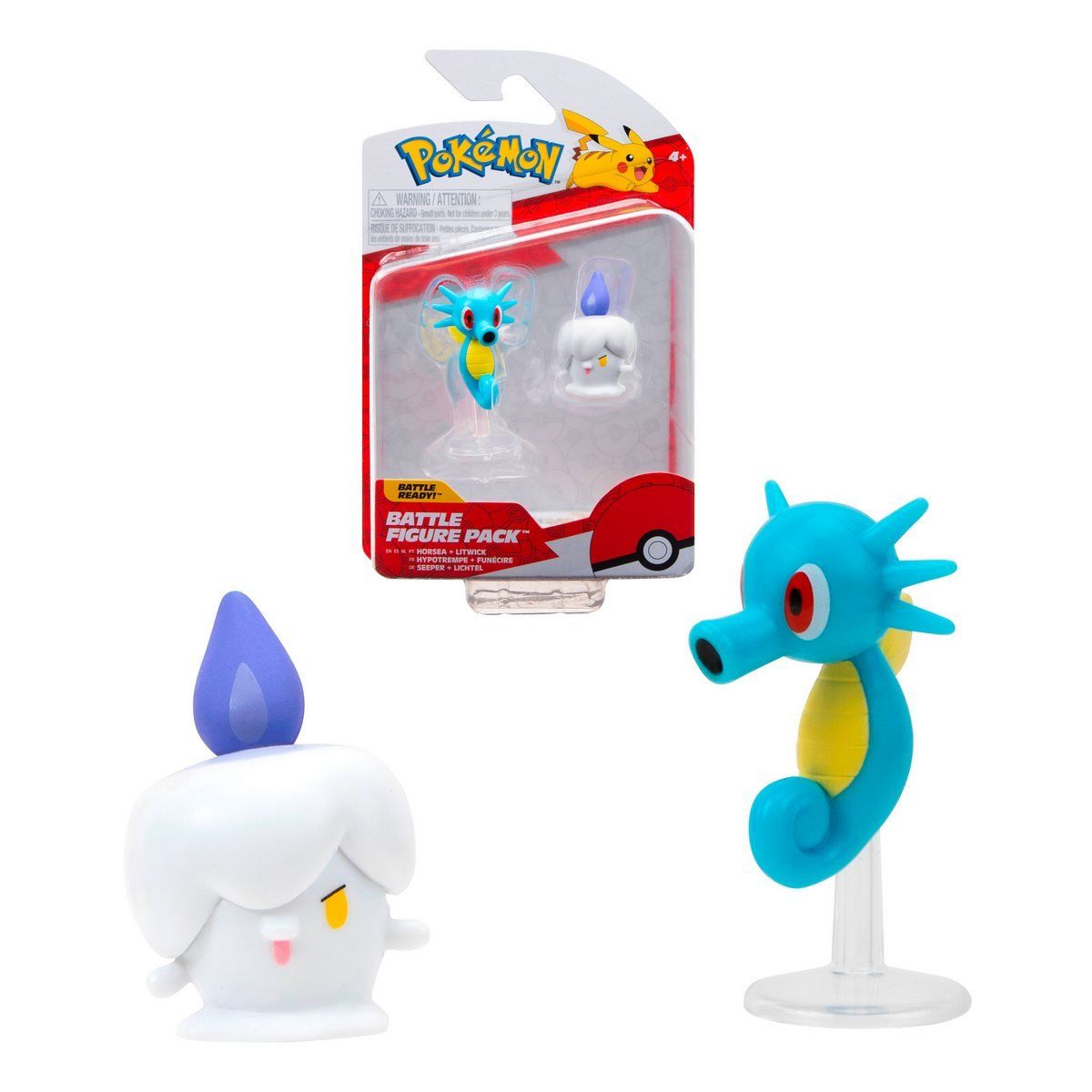 POKEMON - Pokémon Battle Figure - Horsea y Litwick