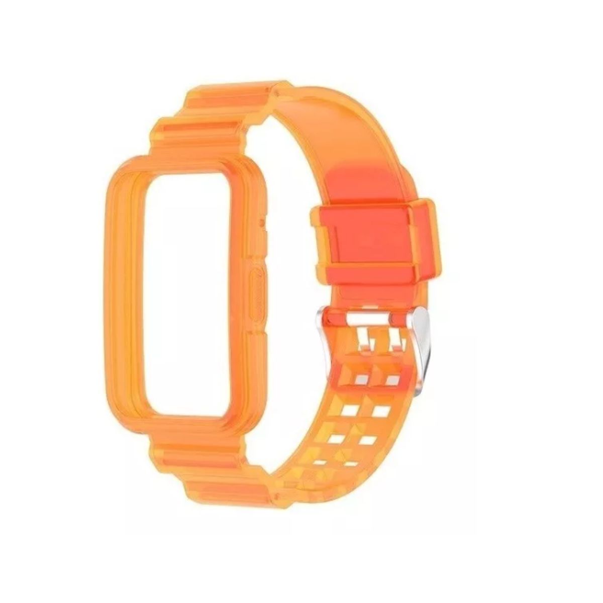 GENERICO - Correa Deportiva Transparente Para Huawei Watch Fit 1-NARANJA