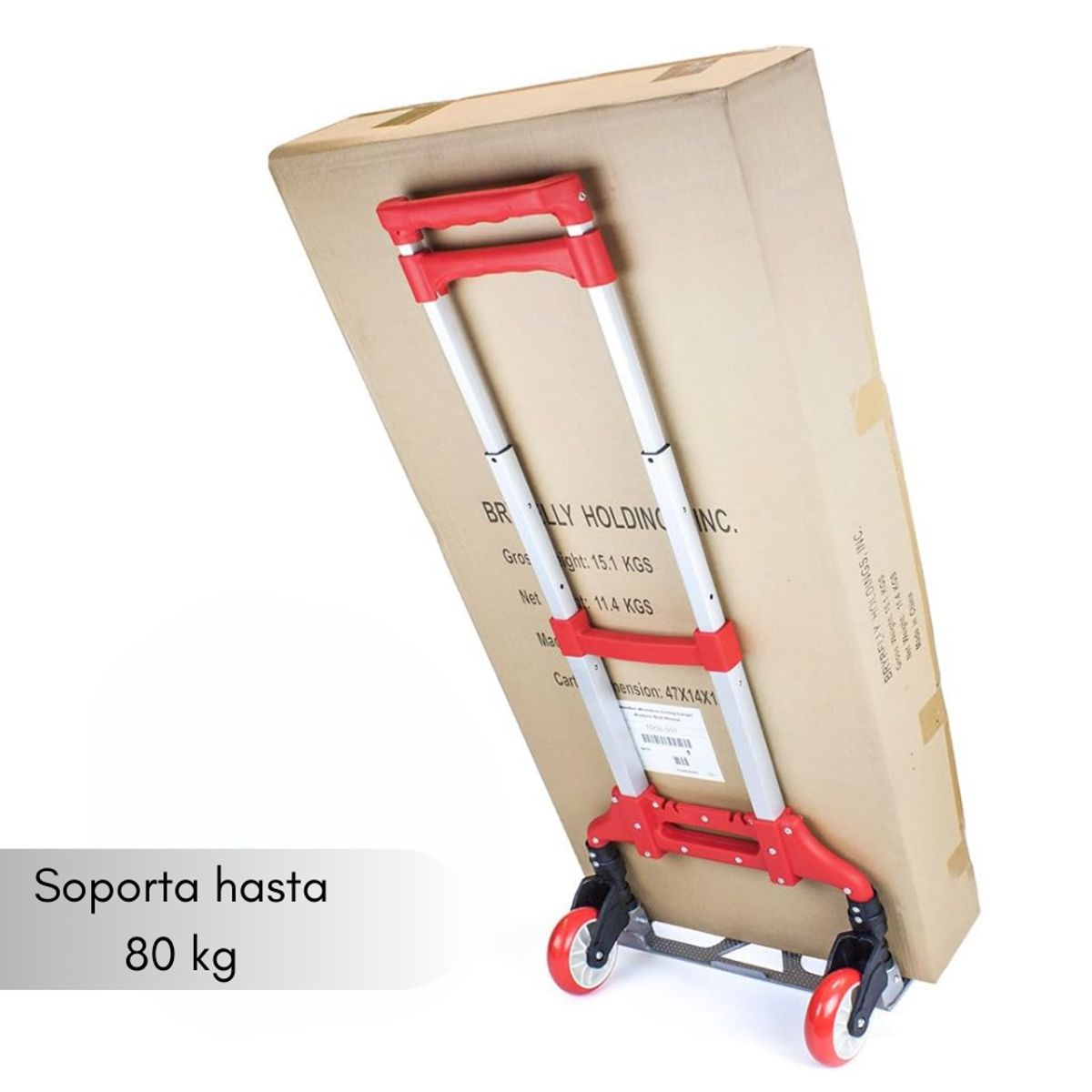 GENERICO - Carrito Plegable Feria Compras Supermercado Carro Yegua 80kg