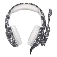 IMPORTCLICK - Audífonos Gamer Alámbrico Camuflaje Blanco