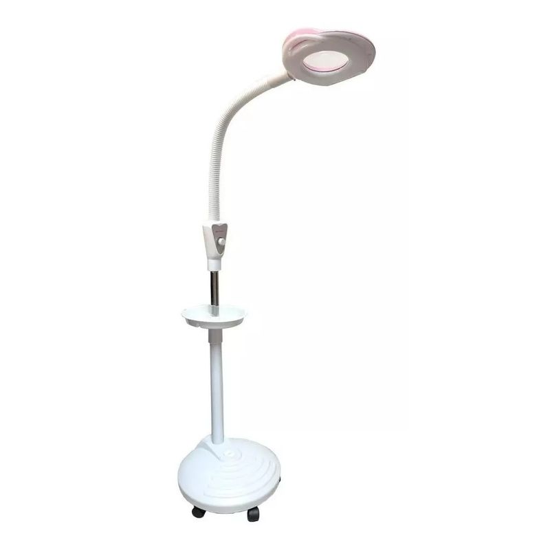 MUNDO MAGIA - Lampara Luz Fría Lupa Led Con Pedestal Cosmetología Pestañas