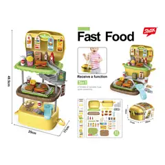 GENERICO - Maleta de Comida Rapida 3 en 1