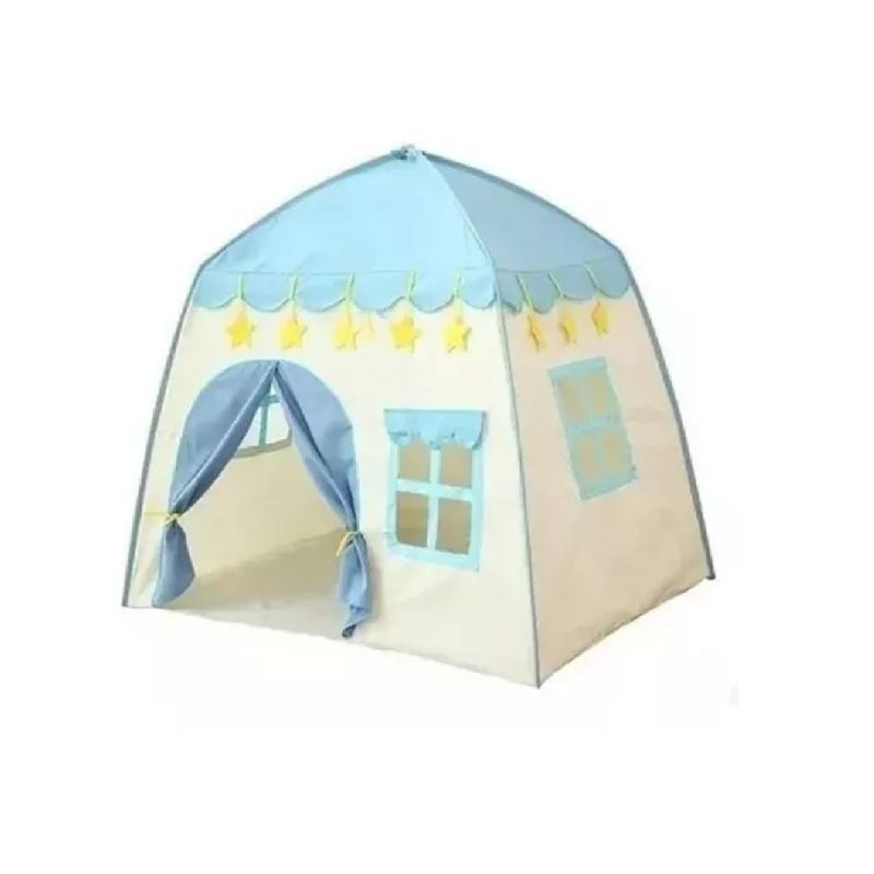 ANGELES DEL HOGAR - Carpa Plegable Casa Infantil Ligera Portatil Niños Y Niñas Azul
