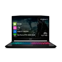 MSI - Notebook Katana 15 i7 13va 16GB 1TB SSD RTX4060 8GB 15.6