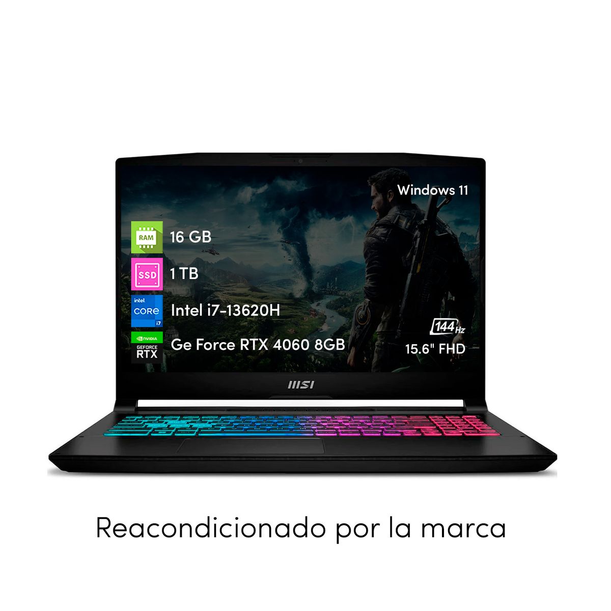 MSI - Notebook MSI Katana 15 i7 13va 16GB 1TB SSD RTX4060 8GB 15.6