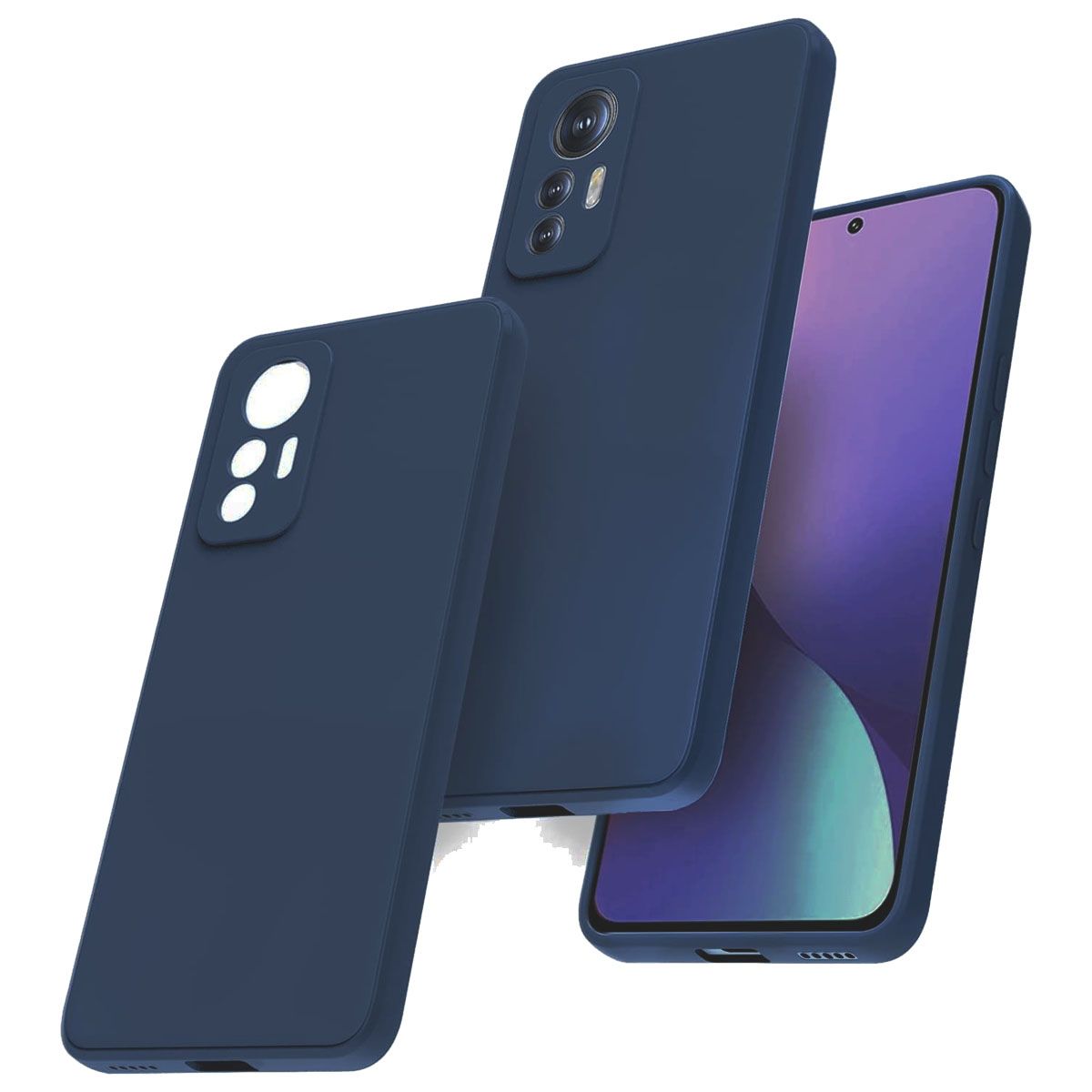 JOIGO - Carcasa Funda  para Xiaomi Redmi MI 12 Lite Azul Oscuro