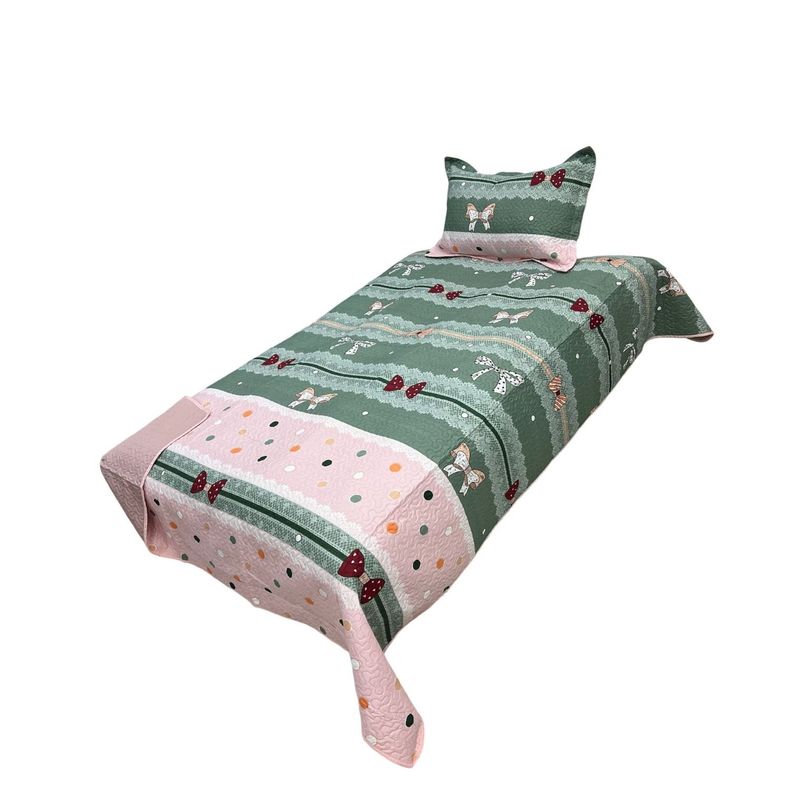 GENERICO - Cubrecama Quilt Ligero Primavera Verano de Niña Plaza y media