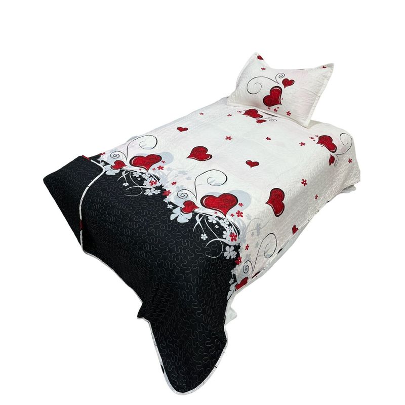 GENERICO - Cubrecama Quilt Ligero Primavera Verano de Niña Plaza y media