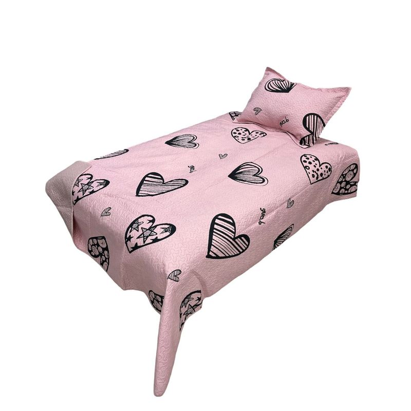 GENERICO - Cubrecama Quilt Ligero Primavera Verano de Niña Plaza y media