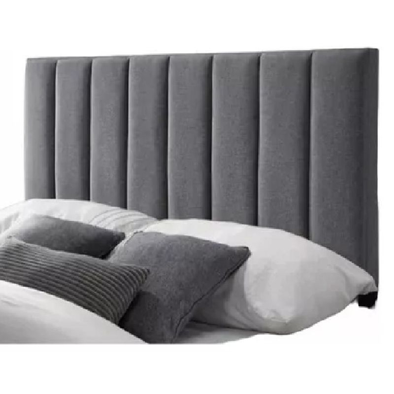 GENERICO - Respaldo Tubular FELPA GRIS OSCURO 1 plaza