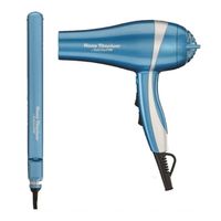 Kit BabylissPro Plancha UltraDelgada y Secador Ionic Celeste 2UN