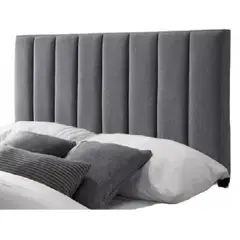 GENERICO - Respaldo Tubular LINO GRIS OSCURO Super king