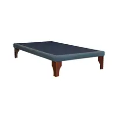 BLOCCARE - Base de Cama 1 Plaza de 8 cm - Largo 190 cm con patas de 24 cm
