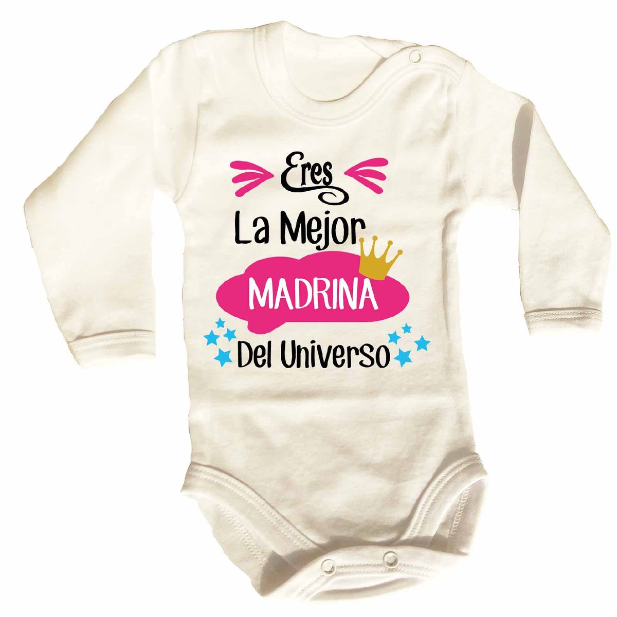 GENERICO - PILUCHOS BODY DE BEBE LA MEJOR MADRINA DEL UNIVERSO