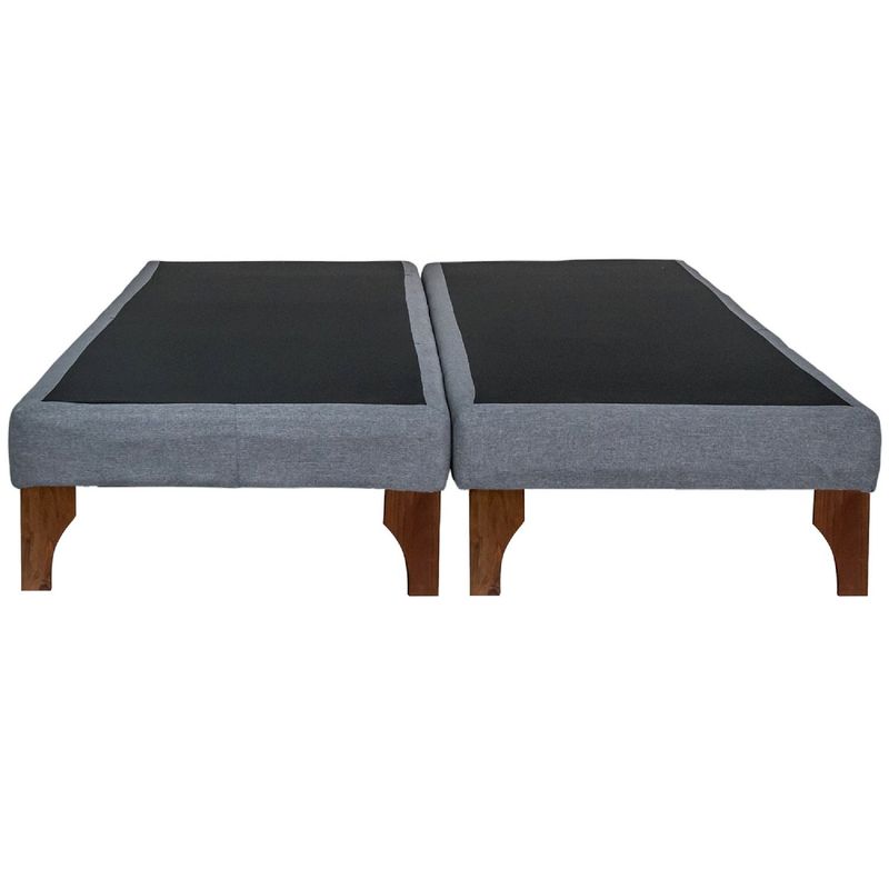 BLOCCARE - Base de Cama 1 Plaza de 8 cm - Largo 200 cm con patas de 24 cm