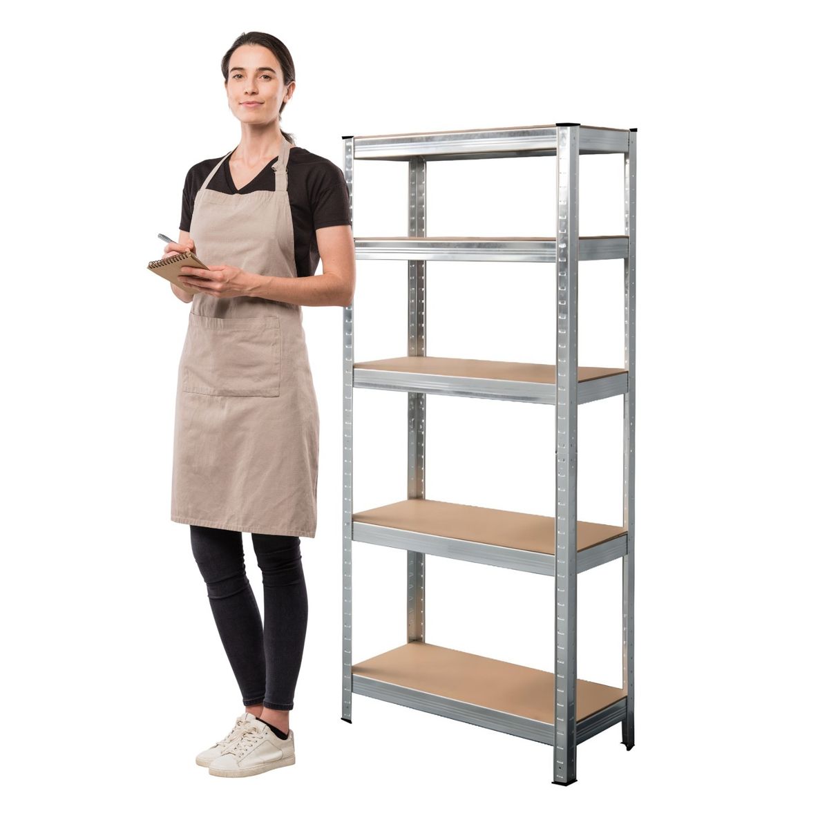 PROCHEF - Estante 70x30x150 cm. Acero Galvanizado Cap 750 Kg