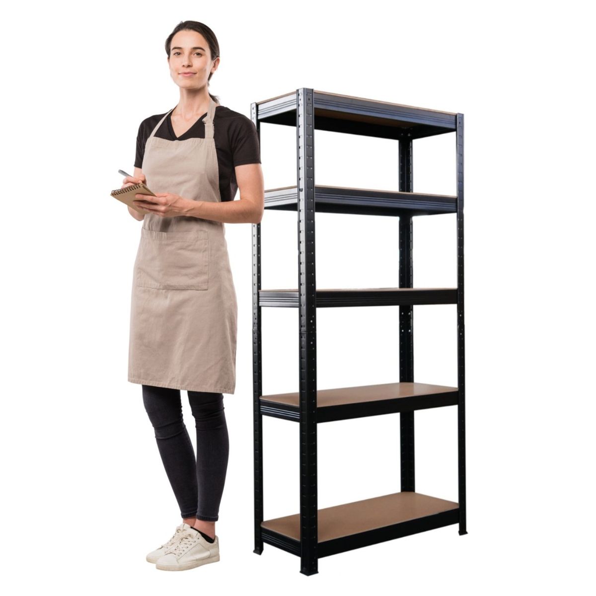 PROCHEF - Estante 70x30x150 cm Acero Pintado 5 Band. 750 Kg