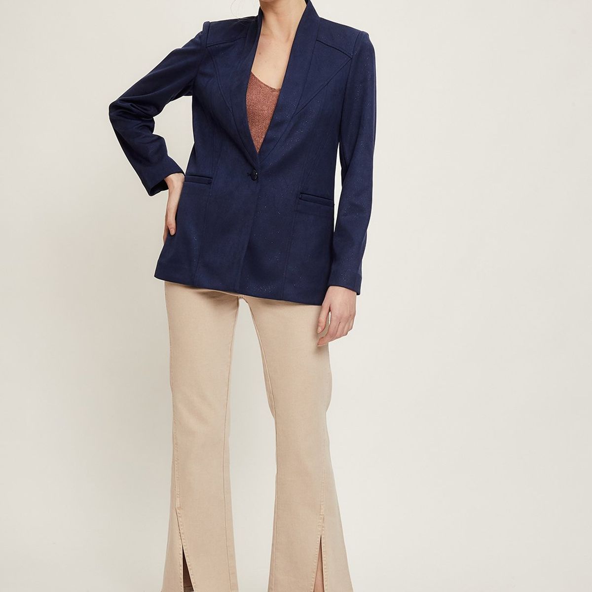 IO - Blazer Azul Marino Mujer Io