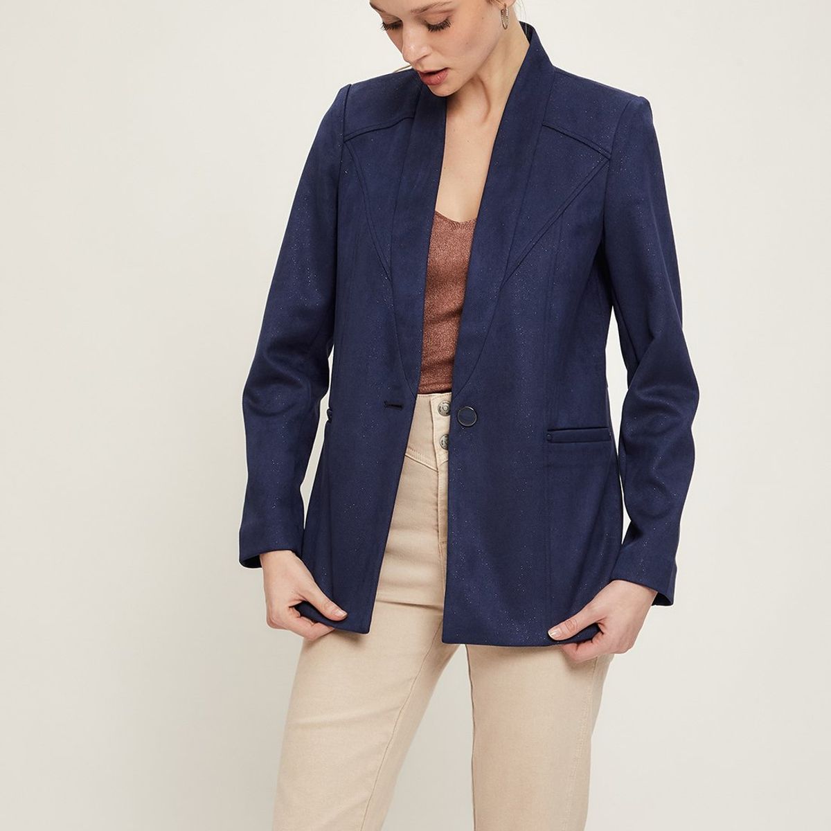 IO - Blazer Azul Marino Mujer Io