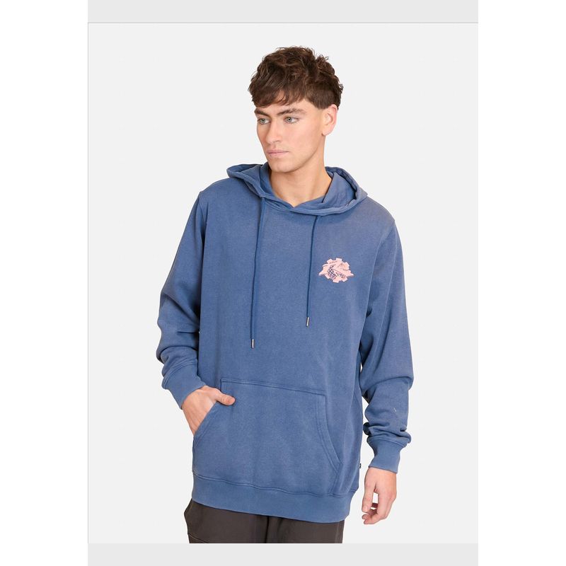 RUSTY - Poleron Word Wide Azul Hombre Rusty
