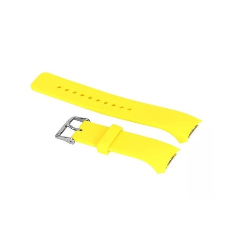 GENERICO - Correa De Silicona Para smarwatch Samsung Gear S2 R720-AMARILLO