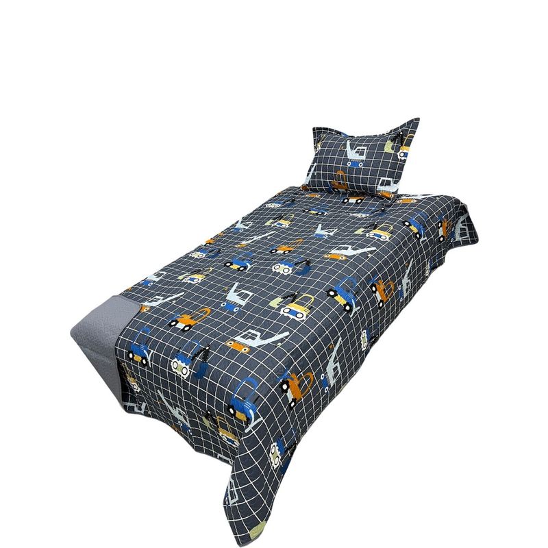 GENERICO - Quilt Cubrecama Primavera Verano de Niño Plaza y media