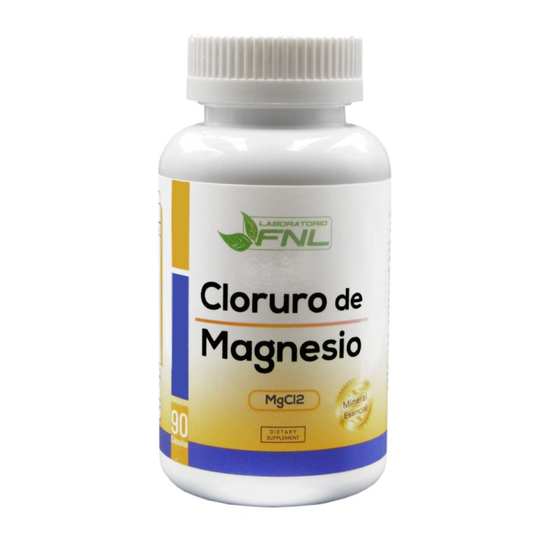 Cloruro De Magnesio 500mg 90 Capsulas 3 Meses