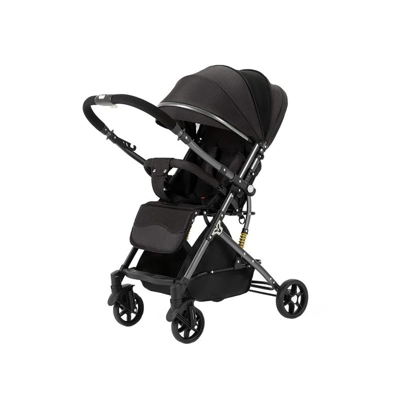 BABYMINE - Coche de Bebé Reversible Maleta LuxRide Negro - BABYMINE