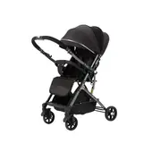 BABYMINE - Coche de Bebé Reversible Maleta LuxRide Negro -