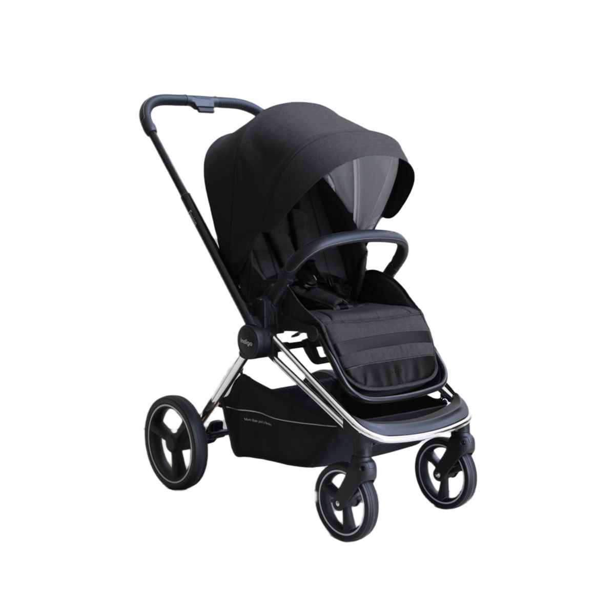BABYMINE - Coche Plegado Compacto Indigo Negro