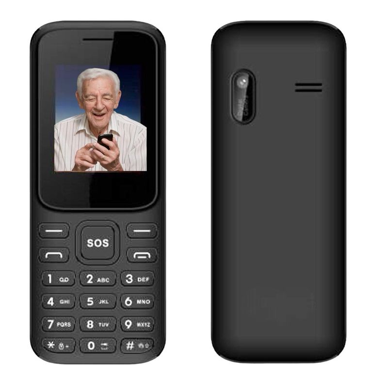 GENERICO - Celular Senior Adulto Mayor 3G  SOS Negro