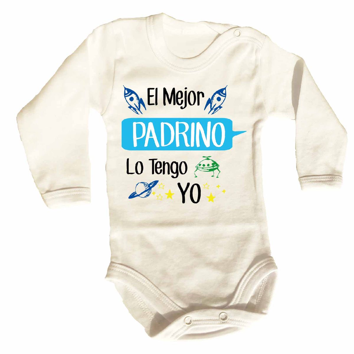 GENERICO - PILUCHOS BODY DE BEBE EL MEJOR PADRINO LO TENGO YO