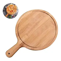 GENERICO - Tablas Pizza Tabla Madera Tabla Picoteo Plato Madera 25x35cm