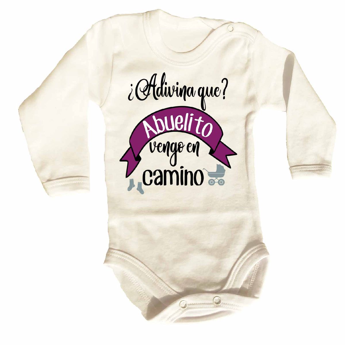 GENERICO - PILUCHOS BODY DE BEBE ABUELITO VENGO EN CAMINO