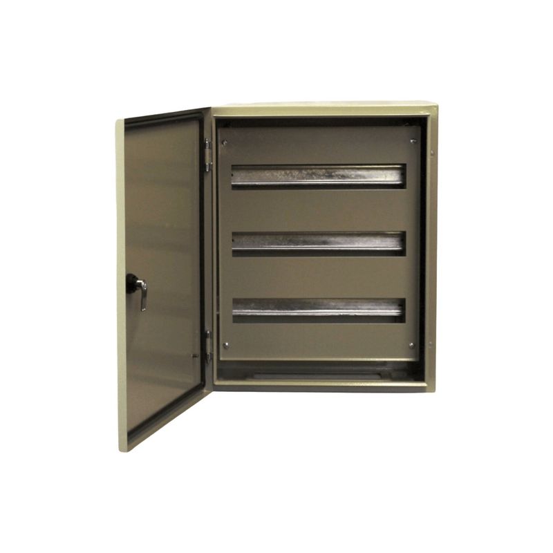 GENERICO - Gabinete Tablero Metalico 500x400x200mm 1 Puerta + Chasis IP65 51mod.