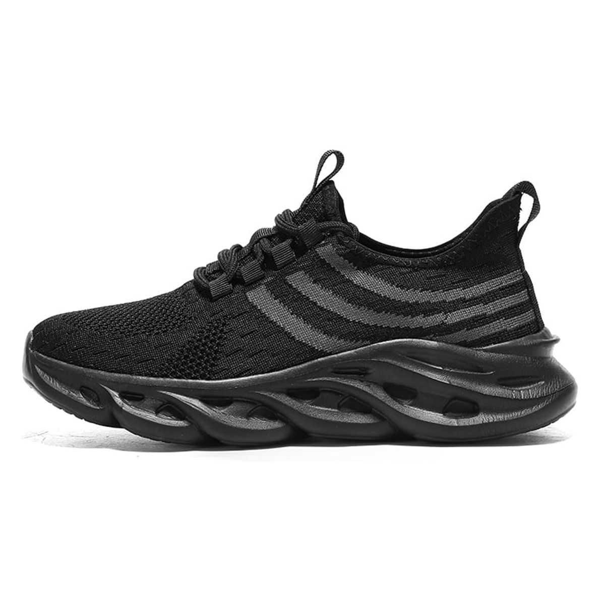 SHANDIAN - Zapatillas Running Hombre Negro