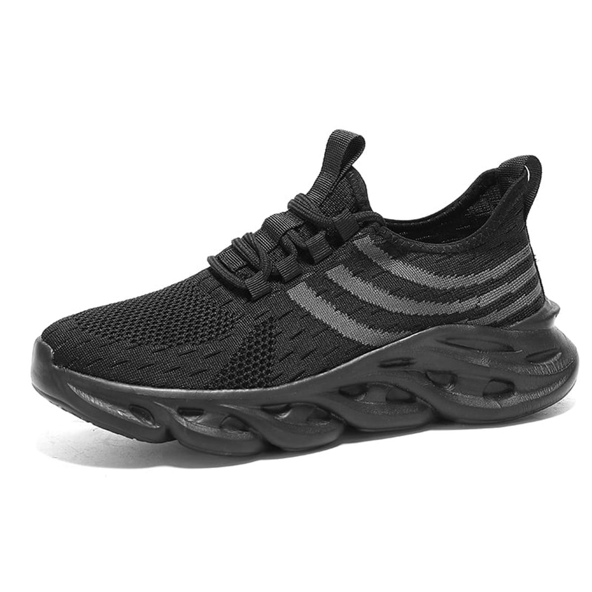 SHANDIAN - Zapatillas Running Hombre Negro