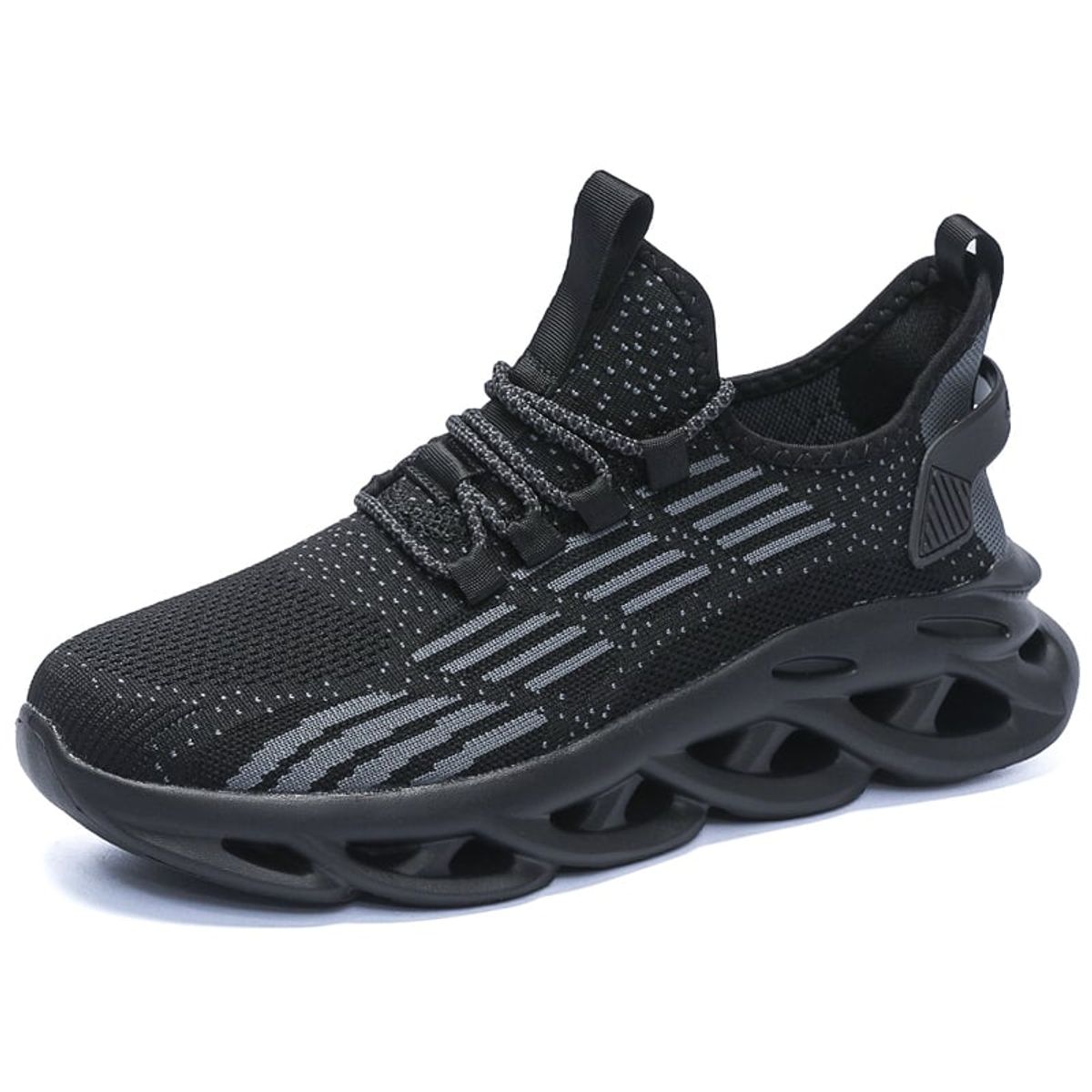 SHANDIAN - Zapatillas Deportivos Hueco Hombre Negro