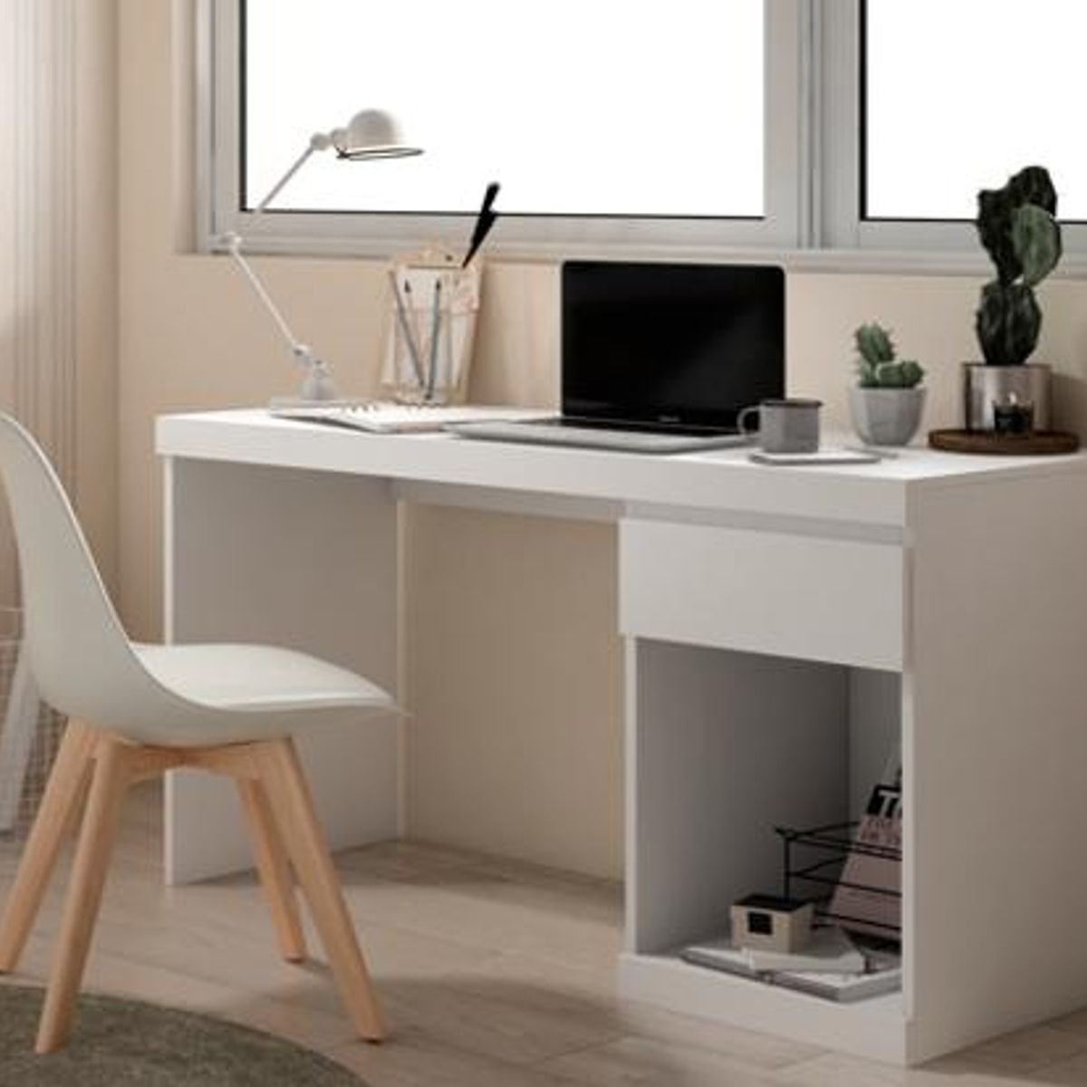 SPAZZIO - Escritorio Boro blanco