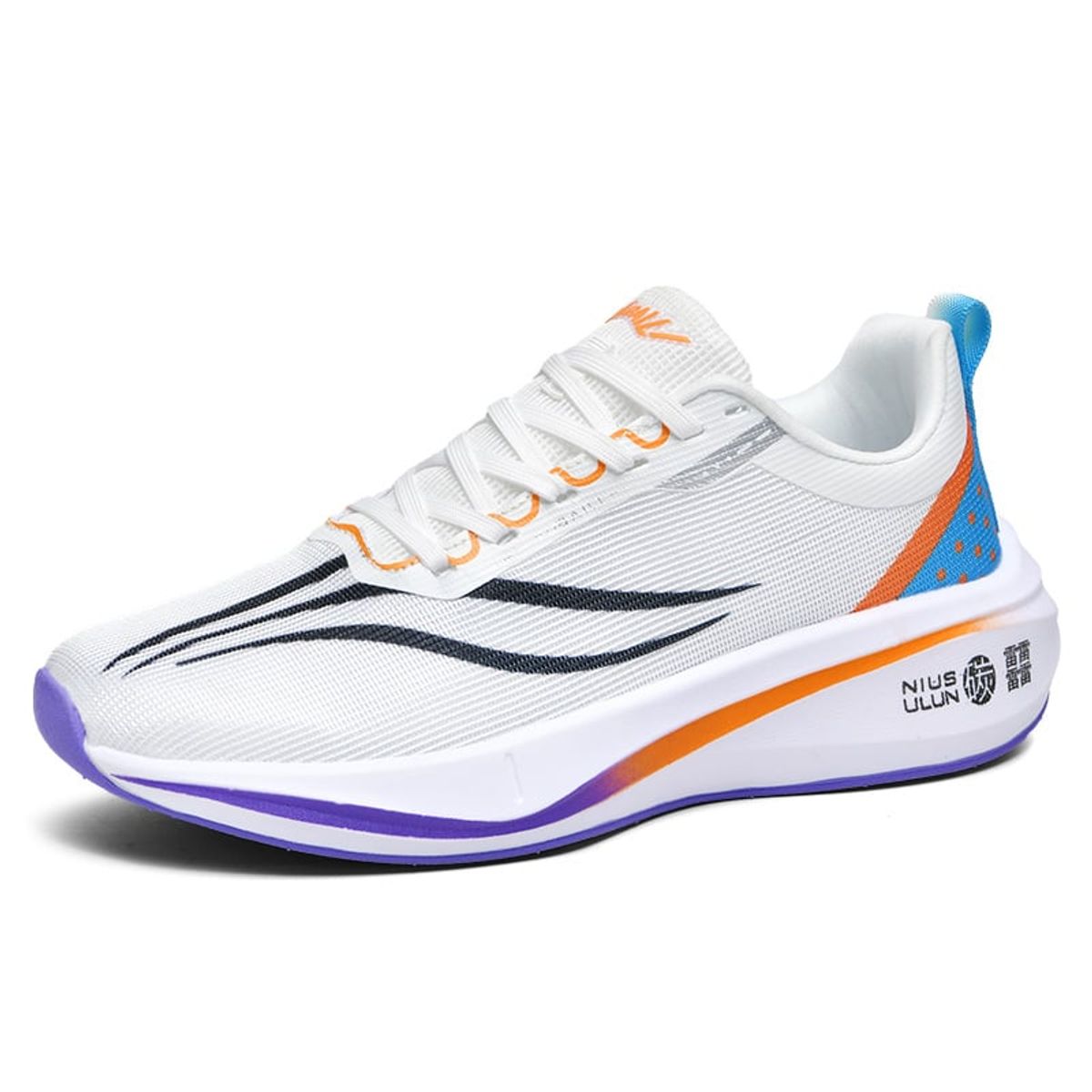 SHANDIAN - Zapatillas Running Hombre Blanco