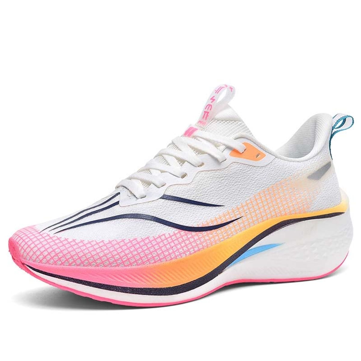 SHANDIAN - Zapatillas Running Hombre Blanco